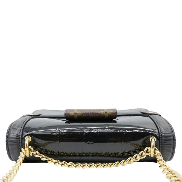 LOUIS VUITTON Wynwood Monogram Vernis Leather Crossbody Bag Black