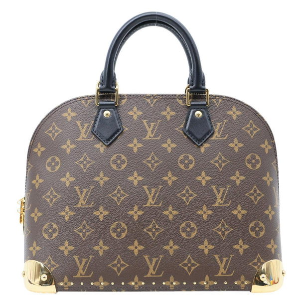 LOUIS VUITTON Alma Trunk PM Monogram Canvas Crossbody Bag Brown