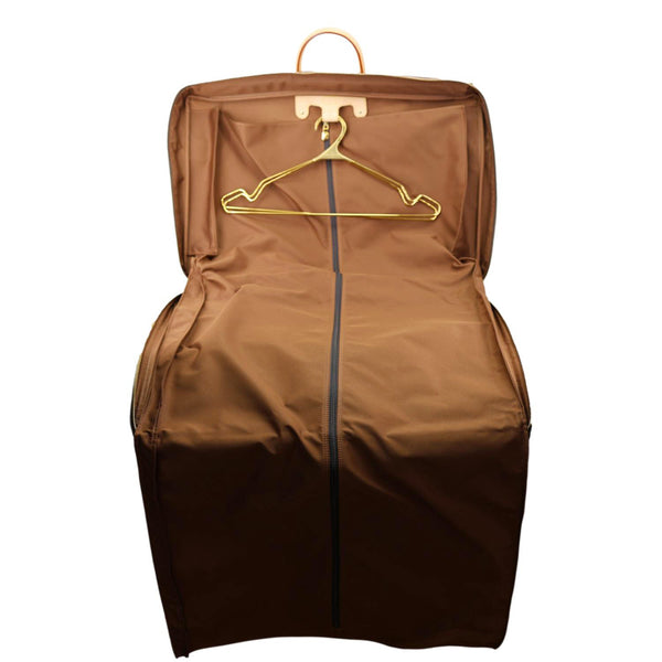 LOUIS VUITTON 2 Hangers Monogram Canvas Garment Cover Bag Brown