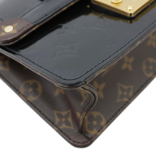 LOUIS VUITTON Wynwood Monogram Vernis Leather Crossbody Bag Black