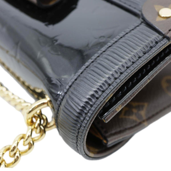 LOUIS VUITTON Wynwood Monogram Vernis Leather Crossbody Bag Black