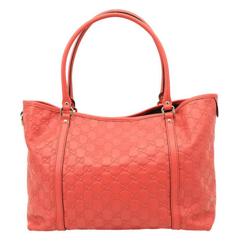 GUCCI Joy Medium GG Leather Tote Bag Red 265695
