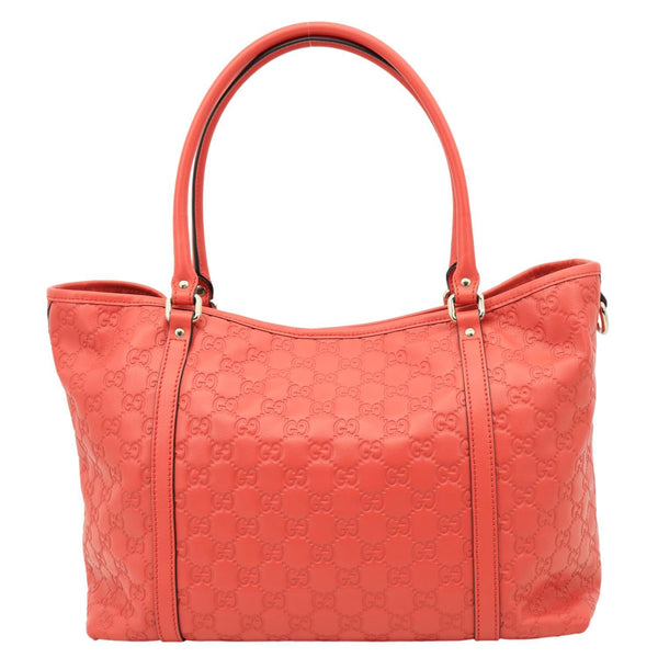 GUCCI Joy Medium GG Leather Tote Bag Red 265695