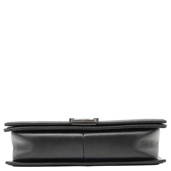 CHANEL Boy Flap Large Quilted Leather Crossbody Bag Black