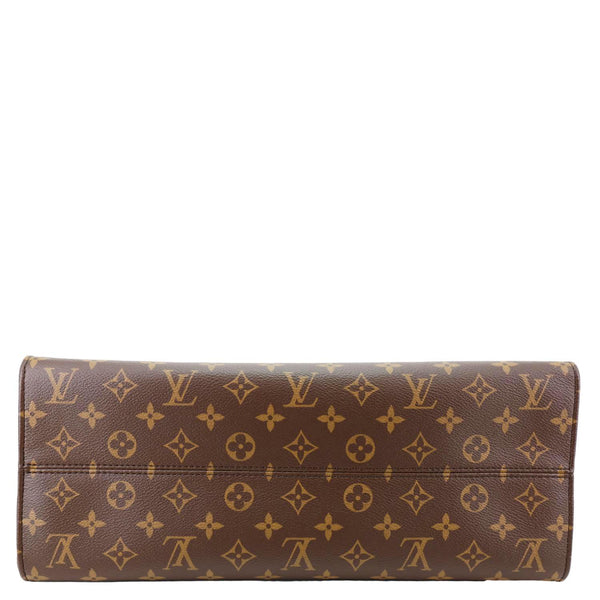 LOUIS VUITTON Onthego Organizer Monogram Canvas Tote Bag Brown