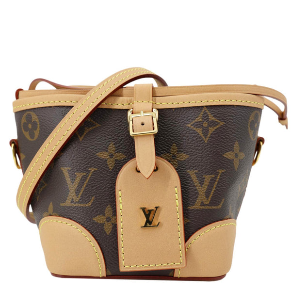 LOUIS VUITTON Noe Purse Monogram Canvas Crossbody Bag Brown