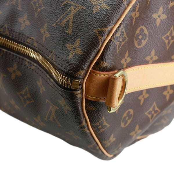 LOUIS VUITTON Keepall 55 Bandouliere Monogram Canvas Travel Bag Brown