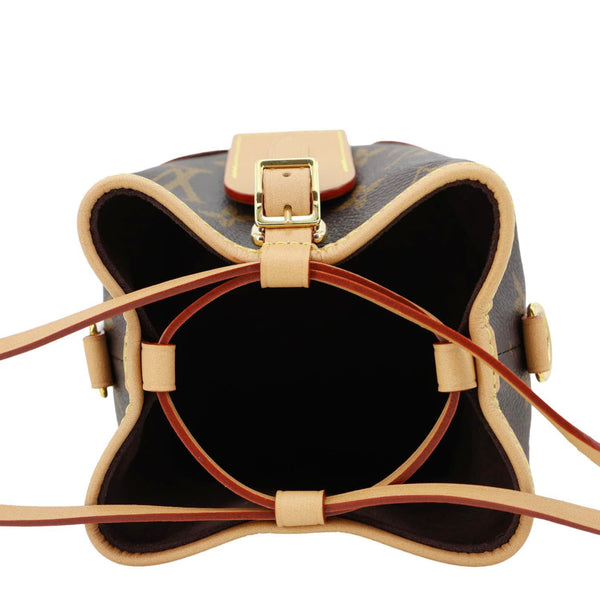 LOUIS VUITTON Noe Purse Monogram Canvas Crossbody Bag Brown