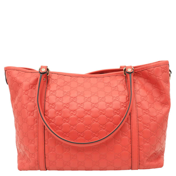 GUCCI Joy Medium GG Leather Tote Bag Red 265695