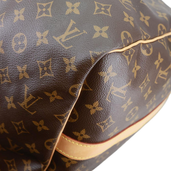 LOUIS VUITTON Keepall 55 Bandouliere Monogram Canvas Travel Bag Brown