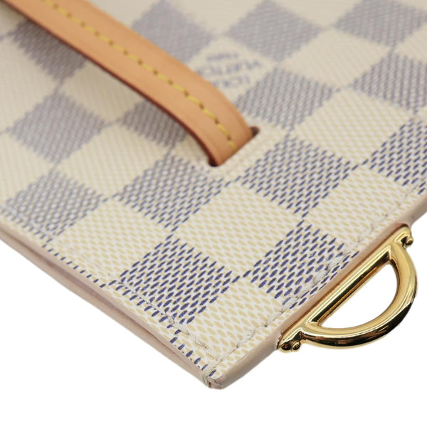LOUIS VUITTON Girolata Damier Azur Shoulder Bag Rose Ballerine