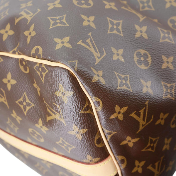 LOUIS VUITTON Keepall 55 Bandouliere Monogram Canvas Travel Bag Brown