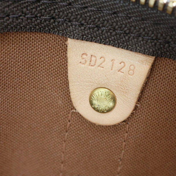 LOUIS VUITTON Keepall 55 Bandouliere Monogram Canvas Travel Bag Brown