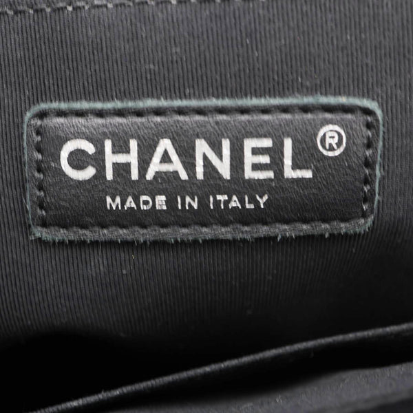 CHANEL Boy Flap Large Quilted Leather Crossbody Bag Black