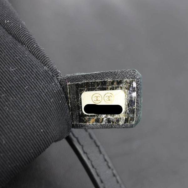 CHANEL Boy Flap Large Quilted Leather Crossbody Bag Black