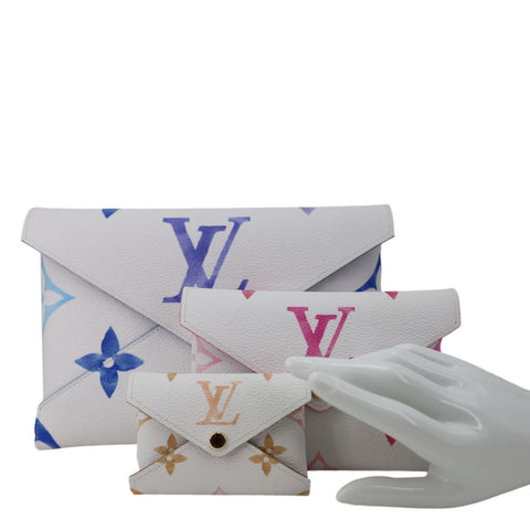 LOUIS VUITTON By The Pool Kirigami Set Giant Monogram Canvas Pochette Set Multicolor