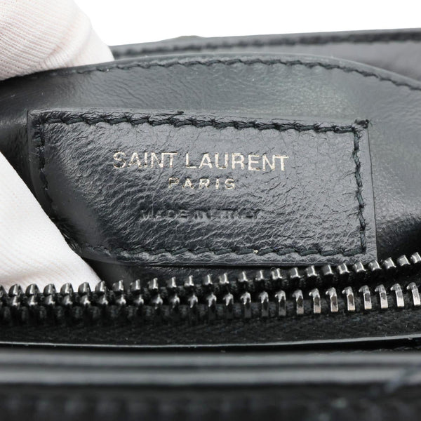 YVES SAINT LAURENT Loulou Quilted Calfskin Leather Shoulder Bag Black