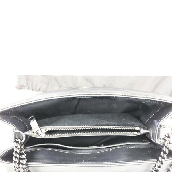 YVES SAINT LAURENT Loulou Quilted Calfskin Leather Shoulder Bag Black