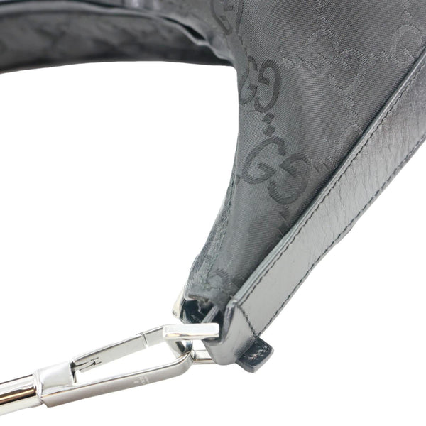 GUCCI GG Nylon Hobo Bag Black 96055