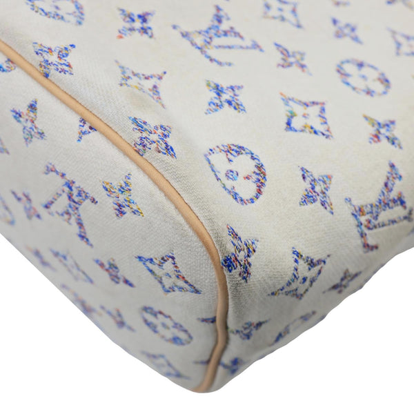 LOUIS VUITTON Neverfull MM Monogram Jacquard Shoulder Bag Beige