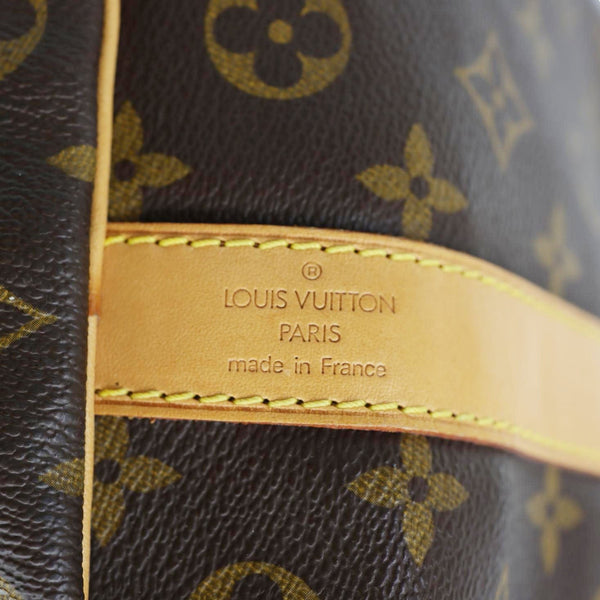 LOUIS VUITTON Keepall 50 Bandouliere Monogram Canvas Travel Bag Brown