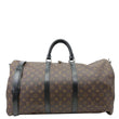 LOUIS VUITTON Keepall 55 Bandouliere Monogram Canvas Travel Bag Black
