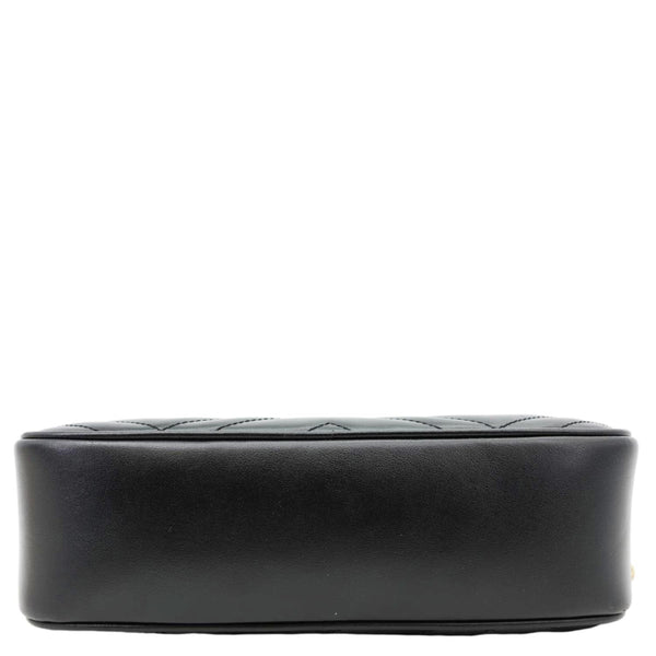 GUCCI GG Marmont Small Matelasse Chevron Leather Camera Bag Black 447632