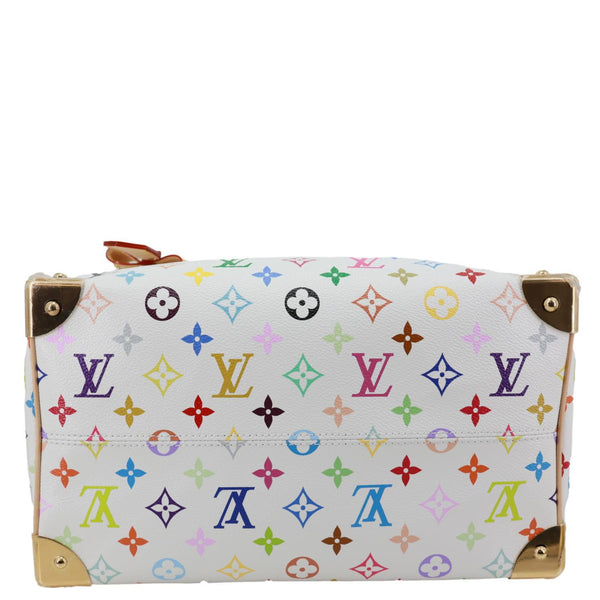 LOUIS VUITTON LV x TM Speedy 30 Bandouliere Monogram Multicolor Canvas Shoulder Bag White