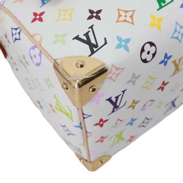 LOUIS VUITTON LV x TM Speedy 30 Bandouliere Monogram Multicolor Canvas Shoulder Bag White