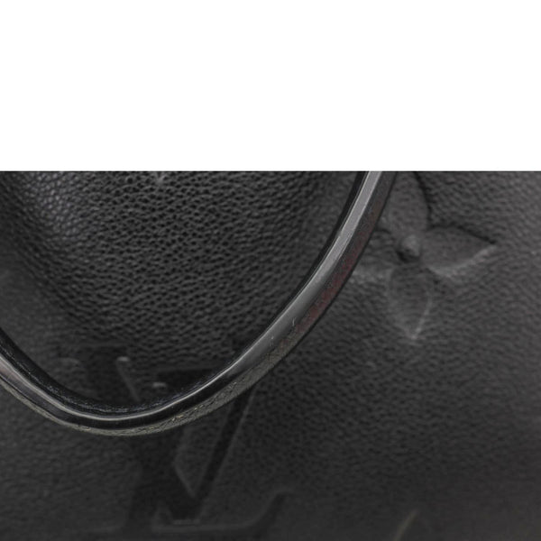 LOUIS VUITTON Grand Palais MM Monogram Empreinte Leather Satchel Black