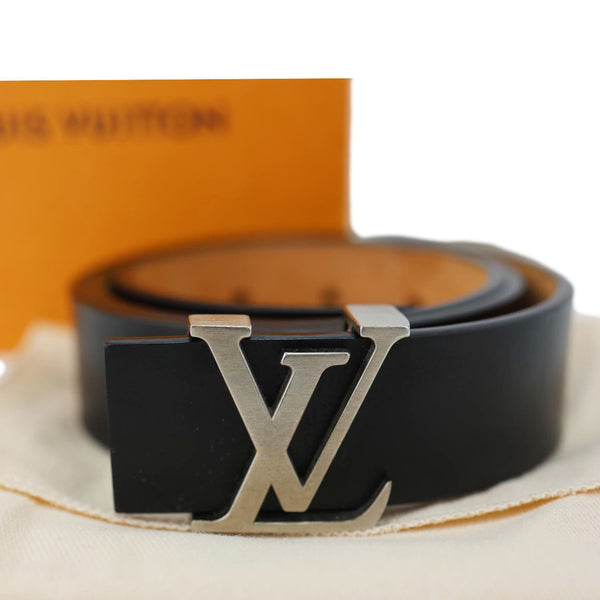LOUIS VUITTON LV Initiales Leather Belt Size 85/34 Black