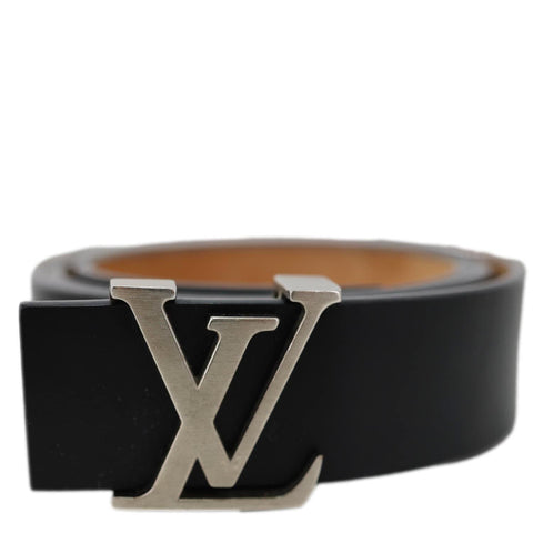 LOUIS VUITTON LV Initiales Leather Belt Size 85/34 Black