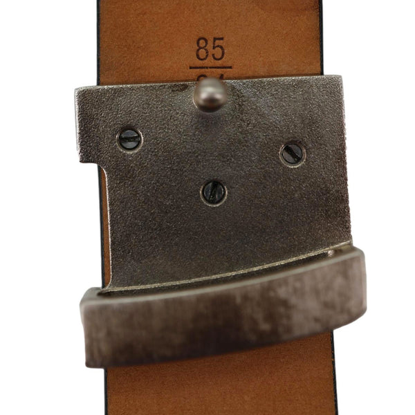 LOUIS VUITTON LV Initiales Leather Belt Size 85/34 Black