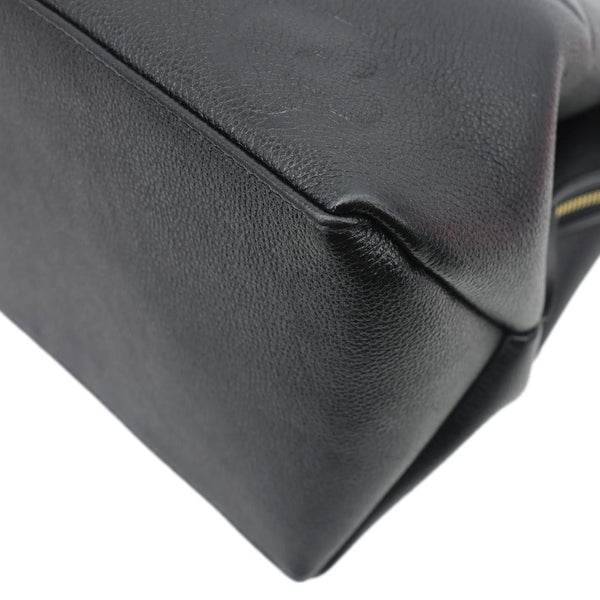 LOUIS VUITTON Grand Palais MM Monogram Empreinte Leather Satchel Black