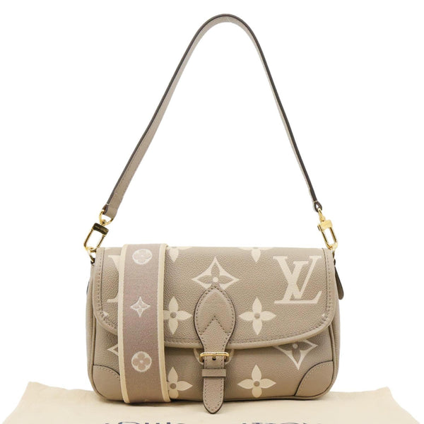 LOUIS VUITTON Diane Empreinte Monogram Leather Shoulder Bag Bicolor