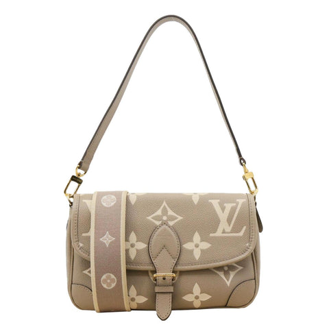 LOUIS VUITTON Diane Empreinte Monogram Leather Shoulder Bag Bicolor