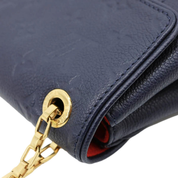 LOUIS VUITTON Saint Germain PM Monogram Empreinte Leather Shoulder Bag Marine