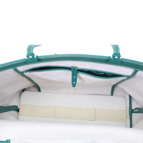 Goyard Bellechasse Small Goyardine Canvas Shoulder Bag Green