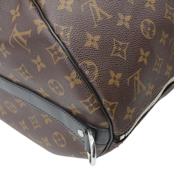 LOUIS VUITTON Keepall 55 Bandouliere Monogram Canvas Travel Bag Black