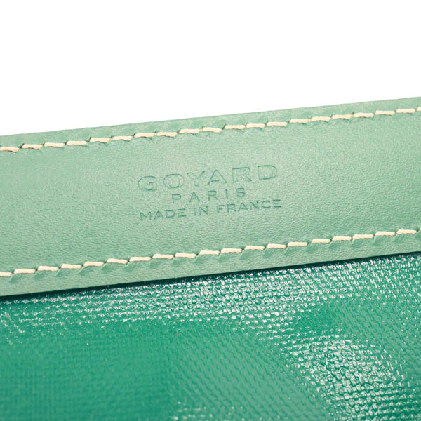 Goyard Bellechasse Small Goyardine Canvas Shoulder Bag Green