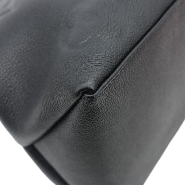 LOUIS VUITTON Grand Palais MM Monogram Empreinte Leather Satchel Black