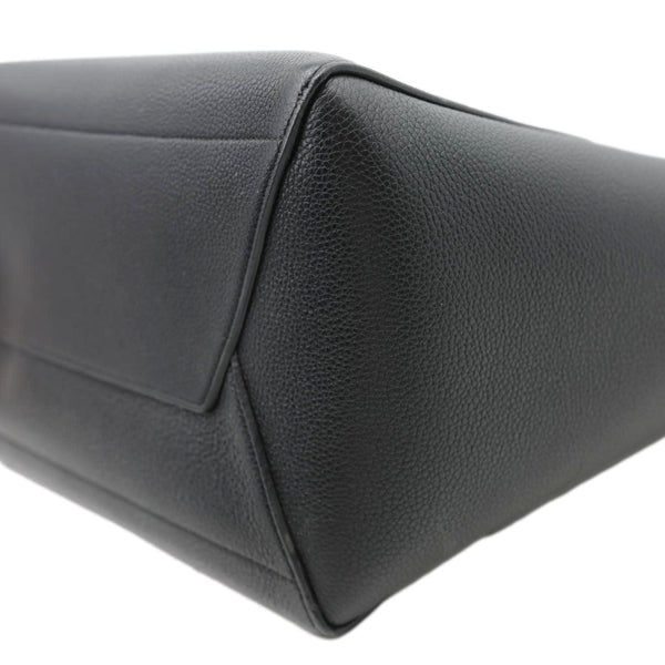 CELINE Sangle Bucket Soft Grained Calfskin Tote Bag Black