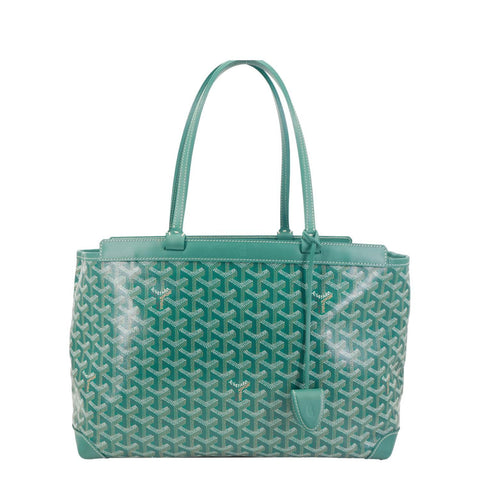 Goyard Bellechasse Small Goyardine Canvas Shoulder Bag Green