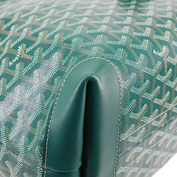 Goyard Bellechasse Small Goyardine Canvas Shoulder Bag Green