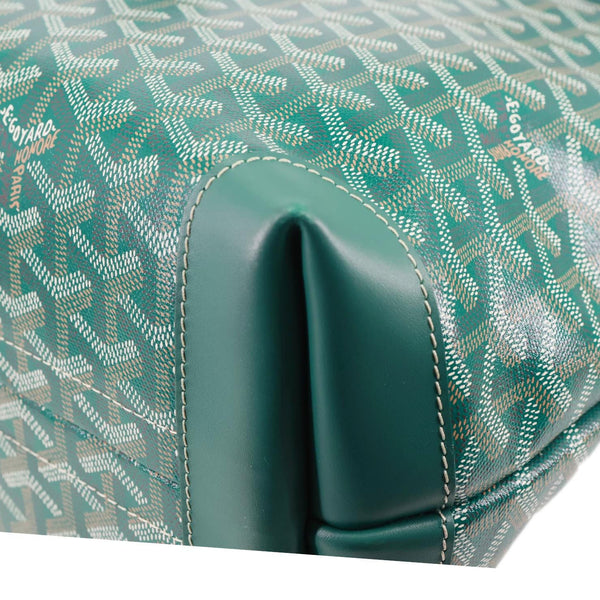 Goyard Bellechasse Small Goyardine Canvas Shoulder Bag Green