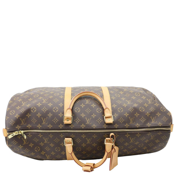 LOUIS VUITTON Keepall 60 Monogram Canvas Travel Bag Brown