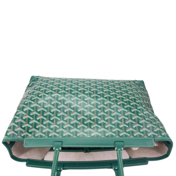 Goyard Bellechasse Small Goyardine Canvas Shoulder Bag Green