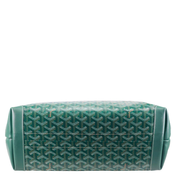 Goyard Bellechasse Small Goyardine Canvas Shoulder Bag Green