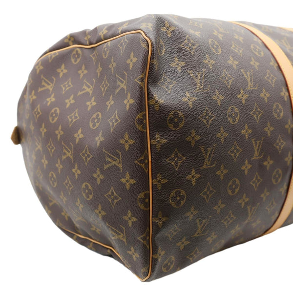 LOUIS VUITTON Keepall 60 Monogram Canvas Travel Bag Brown