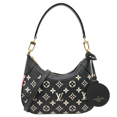 LOUIS VUITTON Bagatelle NM Spring In The City Empreinte Monogram Leather Shoulder Bag Pink